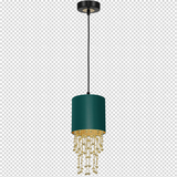 Milagro lampa wisząca Almeria E27 zielono/złota MLP6449