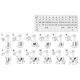 Frezy do drewna widiowe, trzpień 6 mm, zestaw 12 szt.
