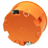 E135 Puszka do pustych ścian 60mm, płytka, głebokość 35 mm - kolor pomarańczowy