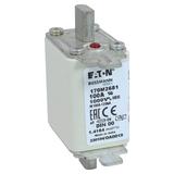 100A 1000V aR DIN 00 TYPE T FUSE Wkładka szybka 100A AC 1000V DIN 00 aR DIN IEC nieizolowan 170M2681