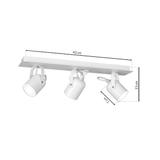 Milagro plafon (reflektorki) Pico White 3xGU10 MLP991