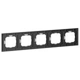 Ramka pieciokrotna Pearl, Ra-5P, czarny OR-OE-7720/5/B ORNO