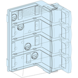 Rozdzielnice PrismaSet, blok zasilający do Compact NSX250 montowanego poziomo