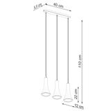 Sollux Lampa wisząca REA 3L beton SL.1225