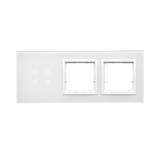 Simon 54 Touch Panel dotykowy S54 Touch 3 moduły 4 pola dotykowe + 2 otwory na osprzęty S54 biała perła DSTR3400/70 KONTAKT