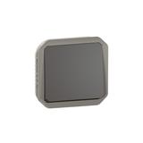 NOWE PLEXO - PRZYCISK JEDNOBIEGUNOWY MECHANIZM 10 A - 250 V~ ANTRACYT