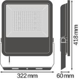 Naświetlacz FLOOD LED AREA 105W 840 ASYM 48x92 black