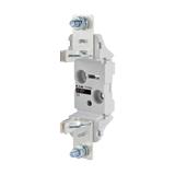 NH1 SINGLE POLE SILVER 1/4 SCREW Podstawa NH1 1P 250A,mont. szyna DIN i śruby SD1-D EATON