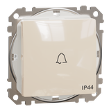 Sedna Design & Elements, przycisk dzwonek IP44, beżowy