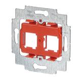 Pierścień nośny z cokołem Do 2 złączy Modular Jack pomarańczowy 2CKA001753A8056 ABB