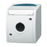 OCEAN Obudowa z polem opisowym  szary/zielono-niebieski