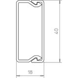 KANAŁ WDK 15040,KANAŁ ŚCIENNY I SUFITOWY 15X40X2000