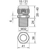 V-TEC VM LL32 SW, Dławik kablowy