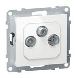 SUNO - Gniazdo TV-R-SAT - końcowe - FM + DAB - 1.5 dB, Biały, Legrand