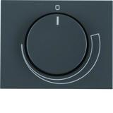 BERKER K.1 Płytka czołowa z pokrętłem Regulator do regulatora obrotów antracyt mat lakierowana 11357