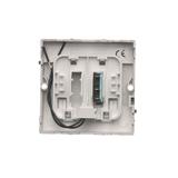 Simon Basic Łącznik hotelowy pojedynczy z podświetleniem LED Imax 10 (2) A stal inox BMWH1.02/21 KONTAKT