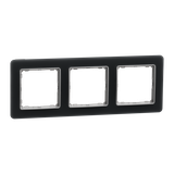 Sedna Design & Elements Ramka potrójna szkło przydymione efekt szkła SDD362803 Schneider