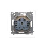 Simon 54 Gniazdo IP44 Z USZCZELKĄ 16A z. śrub. kremowy *Uszczelka do ramek S54 PREMIUM