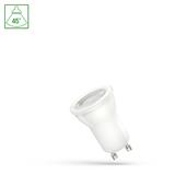 LED MR11  GU10  230V 4W SMD 38st CW z soczewką SPECTRUM
