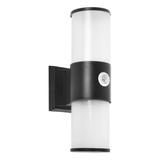 DALIA oprawa ogrodowa z czujnikiem PIR, 2xE27, max. 2x15W, IP54, czarna