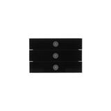 6342-825-101-500 - Element obsługowy Busch-priOn, 3/6 klawiszowy, szkło czarne