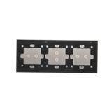 Simon 54 Touch Panel dotykowy S54 Touch 3 moduły 2 pola dotykowe poziome + 2 pola dotykowe pionowe + 2 pola dotykowe poziome srebrna mgła DSTR3232/71 KONTAKT