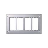 Simon Connect Ramka 4-modułowa do puszki SBM450 8x K45 aluminium SBM402/8 KONTAKT
