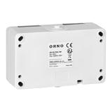 Gniazdo podwójne 2X2P+Z AQUATIC MINI IP54, 16A, 230V AC, biało-czarne OR-OE-7306/WB ORNO