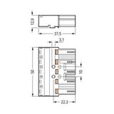 WINSTA wtyk 5-torowy niebieski