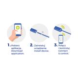 Kontroler do pasków LED RGBW+CCT+DIMM 12/24V DC 24W/48W z konektorem Wi-Fi Spectrum SMART