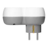 Rozgałęźnik 2P+Z, USB-A+C, schuko, biało-szary