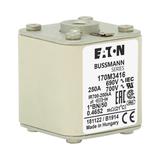 FUSE 250A 690V 1*BN/50 AR UC Wkładka szybka 250A AC 690V rozmiar 1 45x59x51 mm aR I 170M3416 EATON
