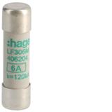 Wkładka bezpiecznikowa cylindryczna CH-10 10x38mm aM 6A 500VAC LF306M HAGER