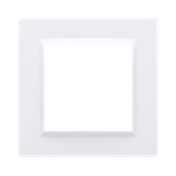 Simon 10 Ramka 1-krotna - uniwersalna poziom i pion biały