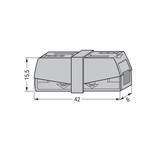 Złączka 2x 0,5‑2,5mm2 jasnoszara 224‑201 /50szt./ WAGO