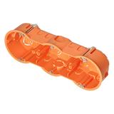 Puszka podtynkowa 60 mm płytka trzykrotna do G/K, 80 sztuk OR-JB-13813/3/80 ORNO