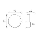 Lampka wtykowa LED BEZA LED 1W C