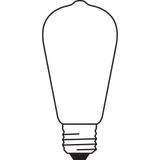 Lampa LED, klasyczny kształt bańki Edison 6,5W 827 230V plastik E27