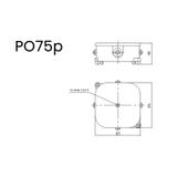 PO75p ,  Puszka natynkowa bez wkładu IP 44 (85x85x40 mm), biały