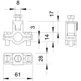 950/Z, OBEJMY UZIEM.PRZEW.3/4"