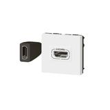 Gniazdo Mosaic HDMI 2-modułowe białe, Legrand