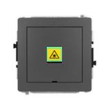 DECO Mechanizm gniazda światłowodowego/optycznego pojedynczego, bez pola opisowego grafitowy mat