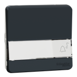 Mureva, mechanizm przycisku z polem opisowym, antracyt