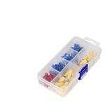 Zestaw końcówek kablowych oczkowych 120 szt. 25x1mm2 M4; 20x2,5mm2 M4; 20x2,5mm2,M5; 20x2,5mm2 M OR-