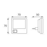 Lampka wtykowa HL981L WHITE