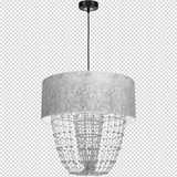 lampa wisząca Almeria E27 srebrna MLP6437 Milagro
