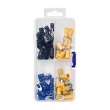 Zestaw końcówek kablowych widełkowe 95szt w zestawie: 30x2,5mm2,M4; 30x2,5mm2,M6; 20x6mm2,M4; 15x6 O