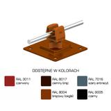 AN-11PN/LA/-N Uchwyt na płytce stal.H=3,5cm Z-zatrz /LA/ brązowy