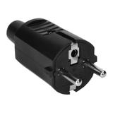 Wtyczka 2P+Z Uni-schuko, czarny OR-AE-13259 ORNO