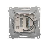 Simon 54 Łącznik hotelowy z podświetleniem srebrny mat *Tylko do ramek S54 PREMIUM. Wymagane jest zastosowanie przekaźnika/stycznika DWH1.01/43 KONTAKT